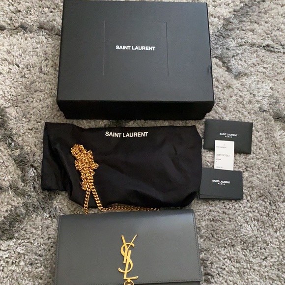 SOLD - Saint Laurent Kate tassel medium - storm excellent condition 💯authentic - Picture 6 of 10